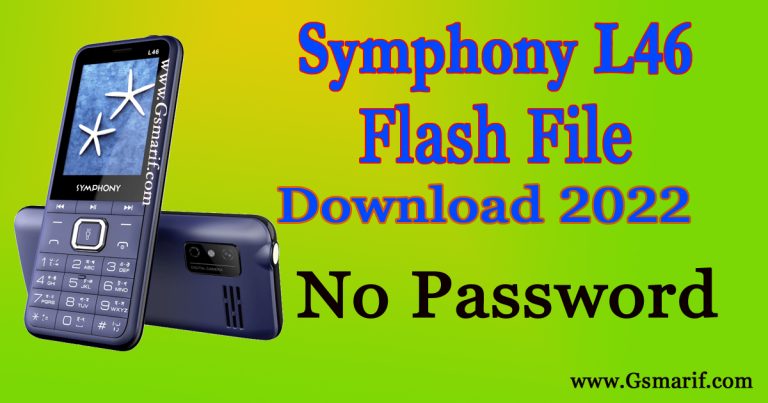 Symphony L46 Flash File Free Download 2023