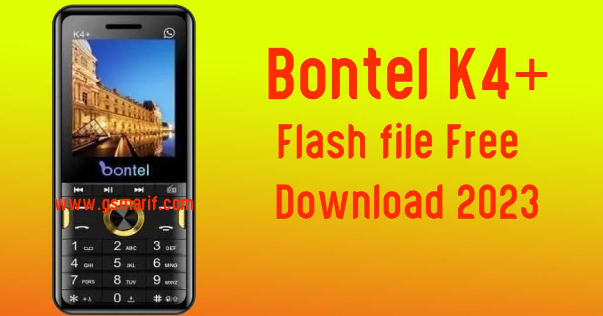 Bontel K4+ Flash File Free Download 2023