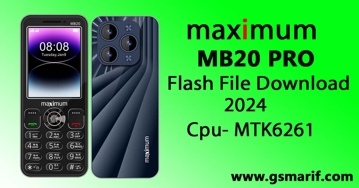 Maximum MB20 PRO Flash File Download 2024