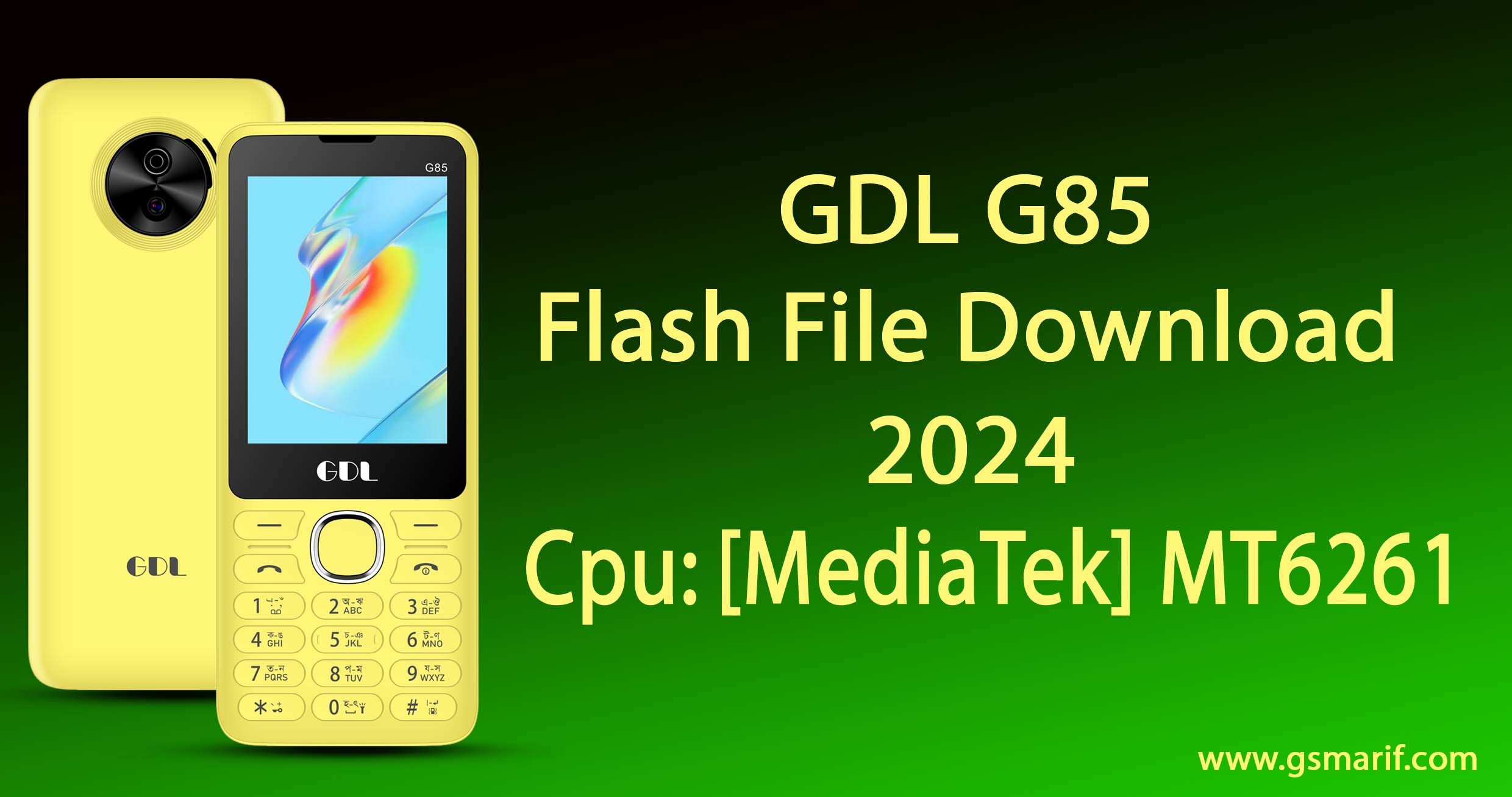 GDL G85  Flash File Free Download 2024