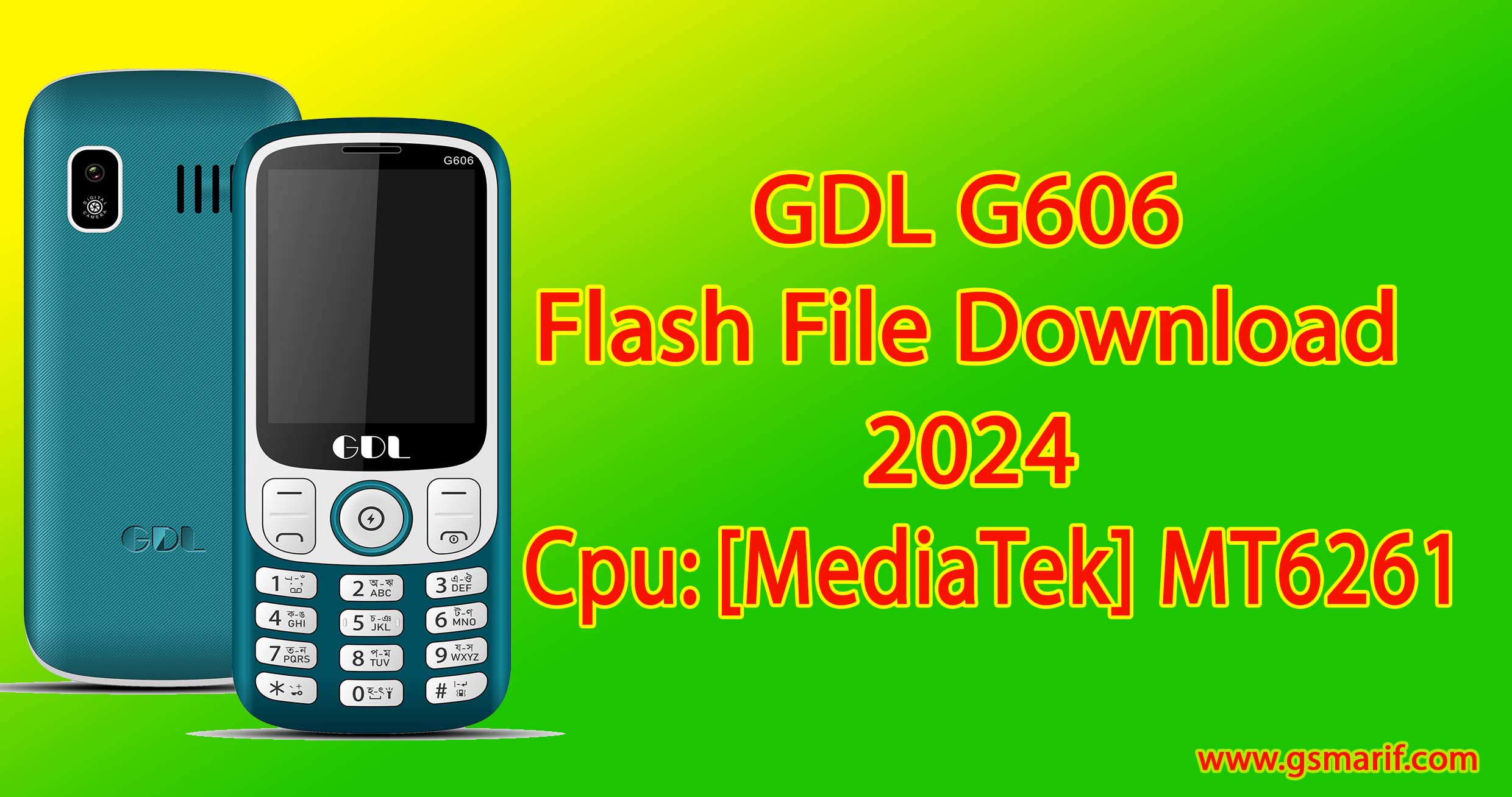 GDL G606  Flash File Free Download 2024