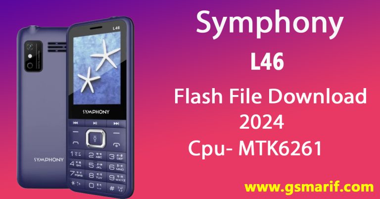 Symphony L46 Flash File Download 2024