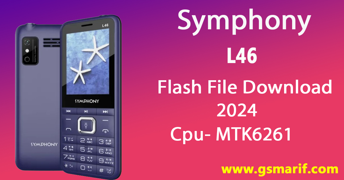 Symphony L46 Flash File Download 2024