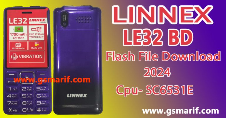 Linnex LE32 BD Flash File Download 2024