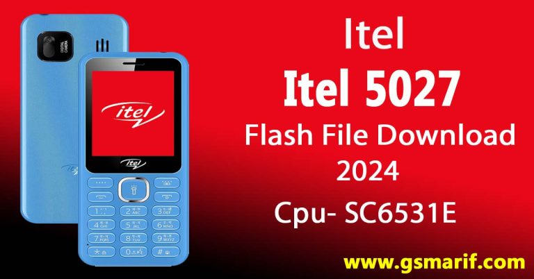 Itel 5027 Flash File Download 2024