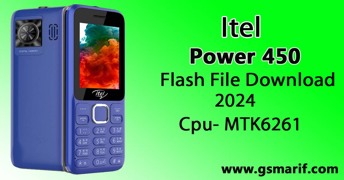 Itel Power 450 Flash File Download 2024